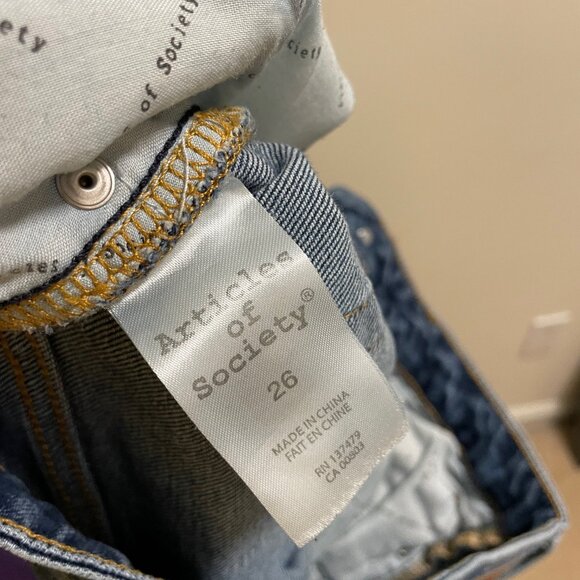 Articles of Society Jeans Size 26 - Like New - Picture 4 of 4